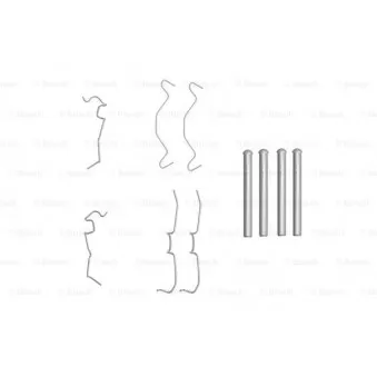 Kit d'accessoires, plaquette de frein à disque BOSCH 1 987 474 331