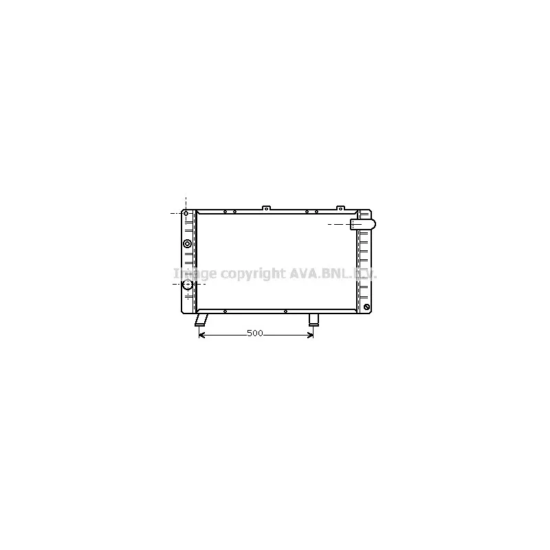 Radiateur, refroidissement du moteur AVA QUALITY COOLING PE2093