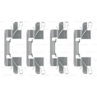 Kit d'accessoires, plaquette de frein à disque BOSCH 1 987 474 477