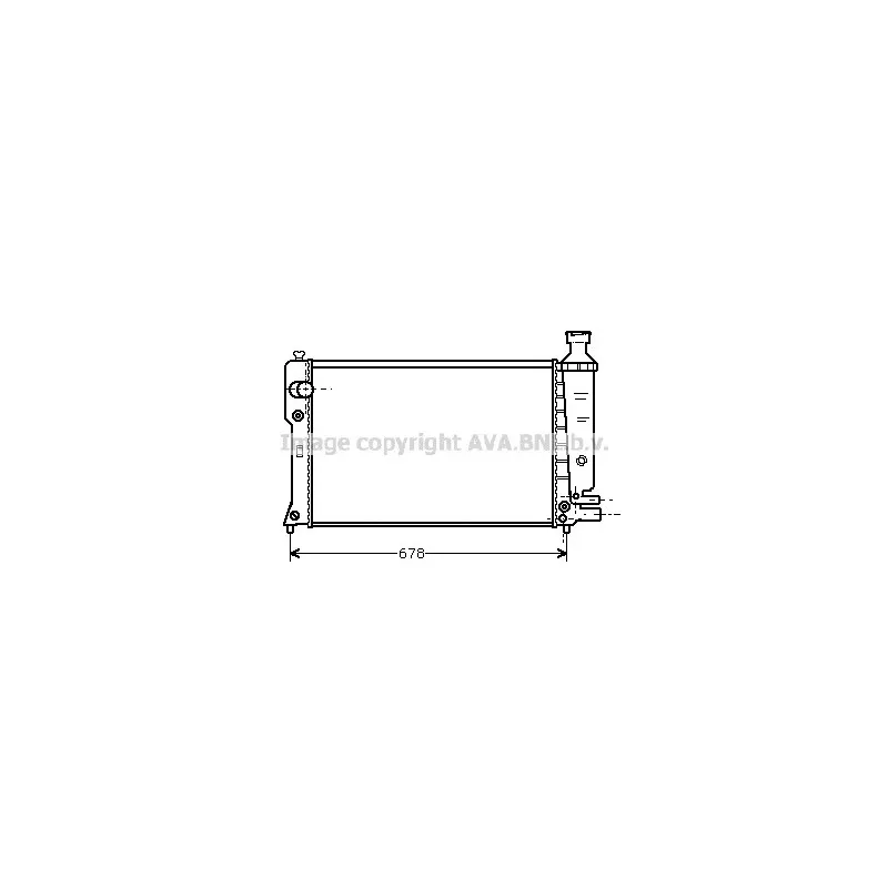 Radiateur, refroidissement du moteur AVA QUALITY COOLING PE2097