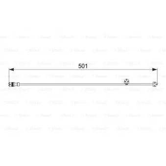 Contact d'avertissement, usure des plaquettes de frein BOSCH 1 987 474 556
