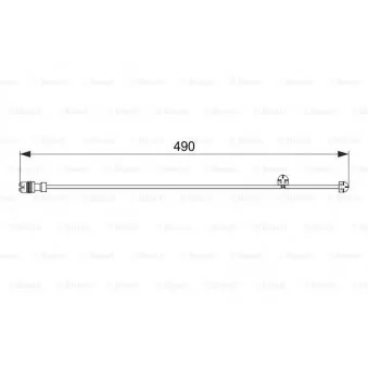 Contact d'avertissement, usure des plaquettes de frein BOSCH 1 987 474 560