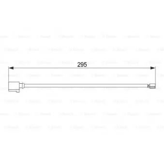 Contact d'avertissement, usure des plaquettes de frein BOSCH 1 987 474 565