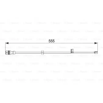 Contact d'avertissement, usure des plaquettes de frein BOSCH 1 987 474 568