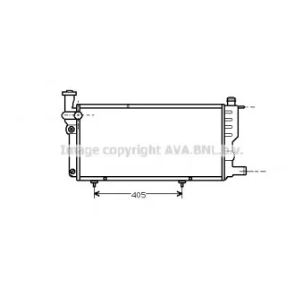 Radiateur, refroidissement du moteur AVA QUALITY COOLING PE2099