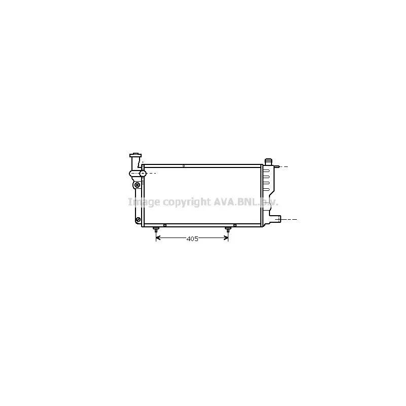 Radiateur, refroidissement du moteur AVA QUALITY COOLING PE2099