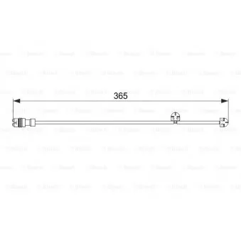 Contact d'avertissement, usure des plaquettes de frein BOSCH 1 987 474 570