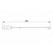 Contact d'avertissement, usure des plaquettes de frein BOSCH 1 987 474 573 - Visuel 1
