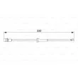 Contact d'avertissement, usure des plaquettes de frein BOSCH 1 987 474 581 - Visuel 1