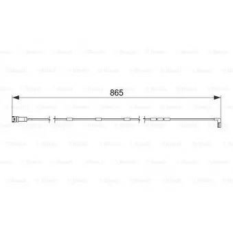 Contact d'avertissement, usure des plaquettes de frein BOSCH 1 987 474 586