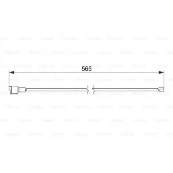 Contact d'avertissement, usure des plaquettes de frein BOSCH 1 987 474 589