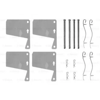 Kit d'accessoires, plaquette de frein à disque BOSCH 1 987 474 601