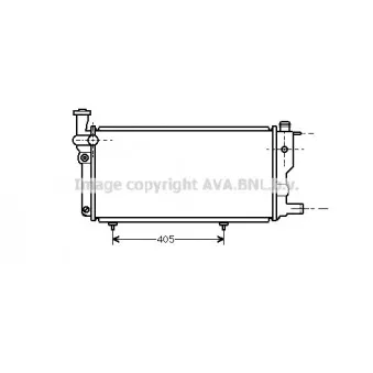 Radiateur, refroidissement du moteur AVA QUALITY COOLING PE2109