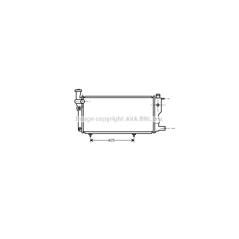 Radiateur, refroidissement du moteur AVA QUALITY COOLING PE2109