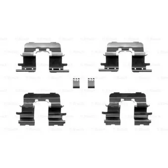 Kit d'accessoires, plaquette de frein à disque BOSCH 1 987 474 641