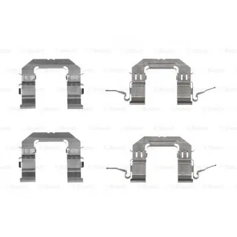 Kit d'accessoires, plaquette de frein à disque BOSCH 1 987 474 708