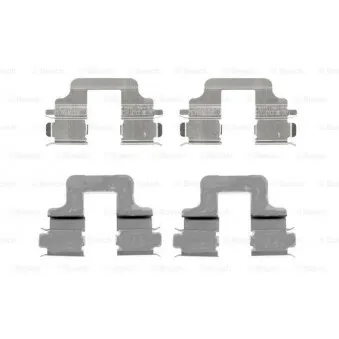 Kit d'accessoires, plaquette de frein à disque BOSCH 1 987 474 712