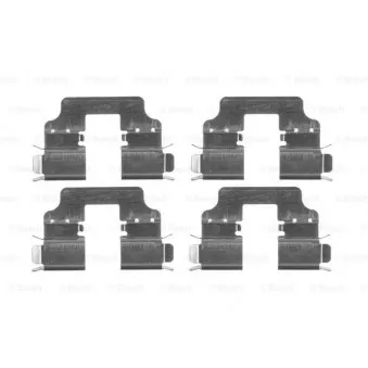 Kit d'accessoires, plaquette de frein à disque BOSCH 1 987 474 722