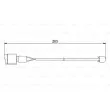 Contact d'avertissement, usure des plaquettes de frein BOSCH 1 987 474 904 - Visuel 1