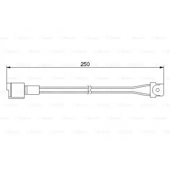 Contact d'avertissement, usure des plaquettes de frein BOSCH 1 987 474 905