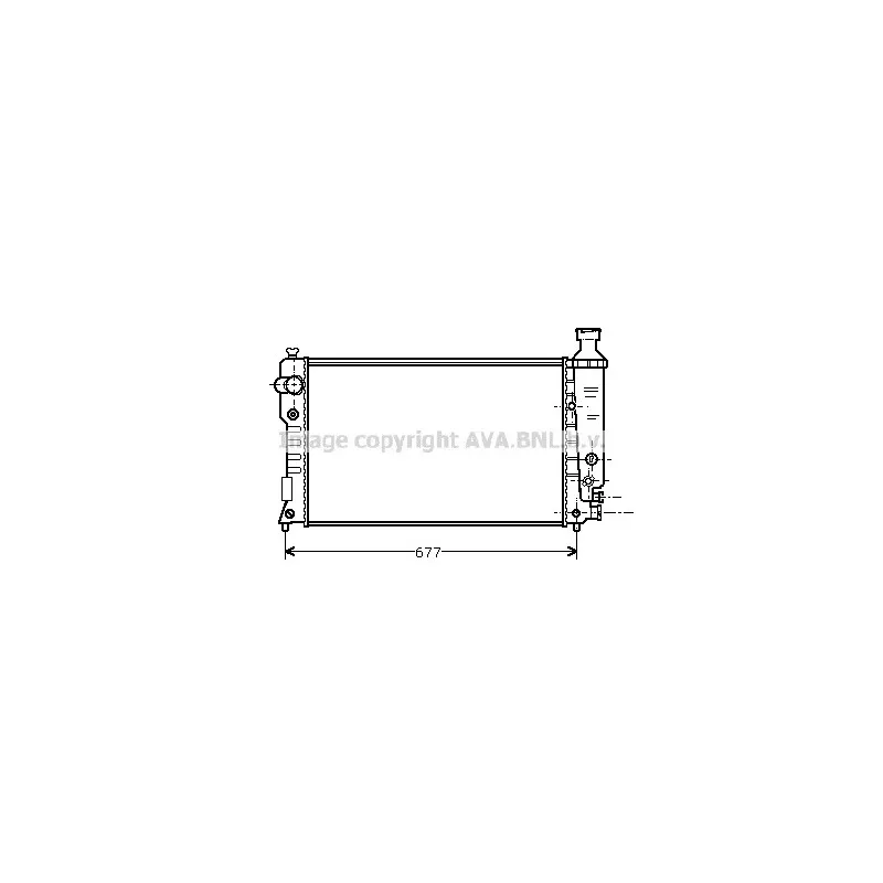 Radiateur, refroidissement du moteur AVA QUALITY COOLING PE2128