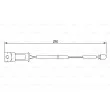 Contact d'avertissement, usure des plaquettes de frein BOSCH 1 987 474 939 - Visuel 1