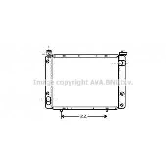 Radiateur, refroidissement du moteur AVA QUALITY COOLING