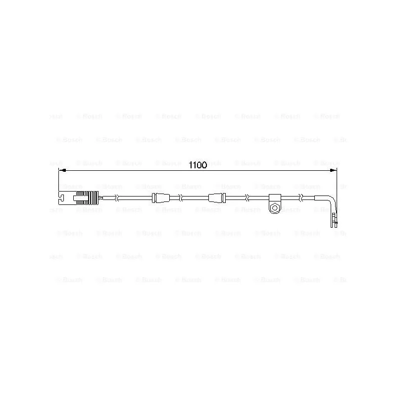 Contact d'avertissement, usure des plaquettes de frein BOSCH 1 987 474 942