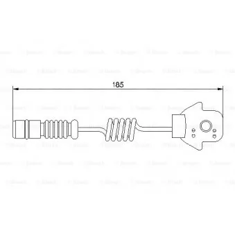 Contact d'avertissement, usure des plaquettes de frein BOSCH 1 987 474 963