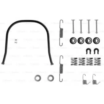 Kit d'accessoires, mâchoire de frein BOSCH 1 987 475 095