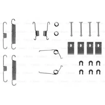 Kit d'accessoires, mâchoire de frein BOSCH 1 987 475 147