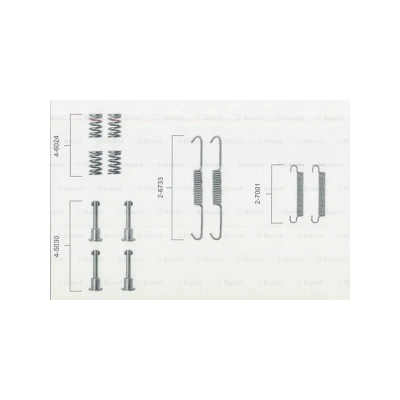 Kit d'accessoires, mâchoires de frein de stationnement BOSCH 1 987 475 149