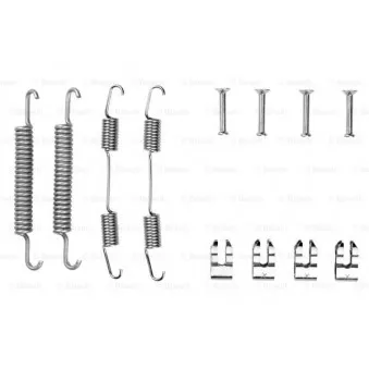 Kit d'accessoires, mâchoire de frein BOSCH 1 987 475 167