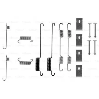 Kit d'accessoires, mâchoire de frein BOSCH