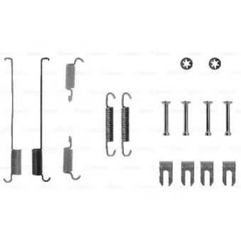Kit d'accessoires, mâchoire de frein BOSCH 1 987 475 219