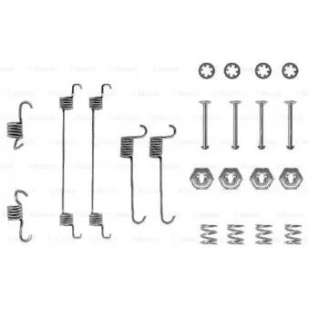 Kit d'accessoires, mâchoire de frein BOSCH 1 987 475 220