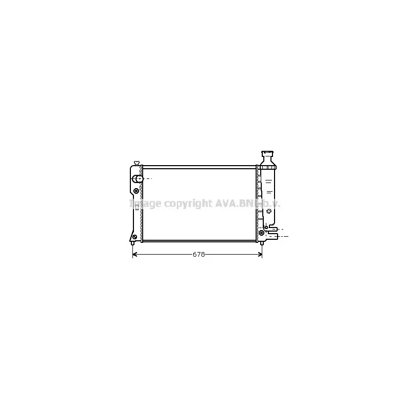 Radiateur, refroidissement du moteur AVA QUALITY COOLING PE2152
