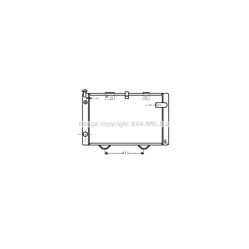 Radiateur, refroidissement du moteur AVA QUALITY COOLING PE2175