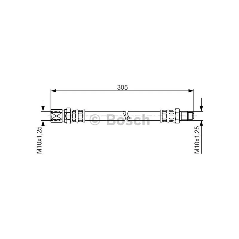 Flexible de frein BOSCH 1 987 476 003