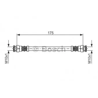Flexible de frein BOSCH 1 987 476 012