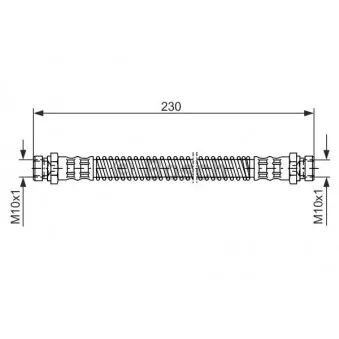 Flexible de frein BOSCH 1 987 476 019