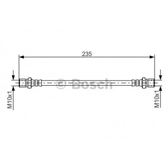 Flexible de frein BOSCH 1 987 476 020