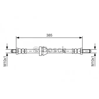 Flexible de frein BOSCH 1 987 476 021