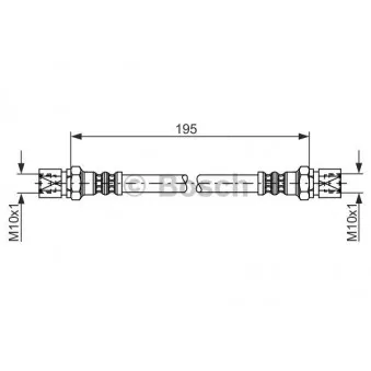 Flexible de frein BOSCH 1 987 476 030
