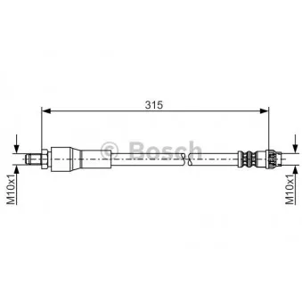 Flexible de frein BOSCH 1 987 476 032