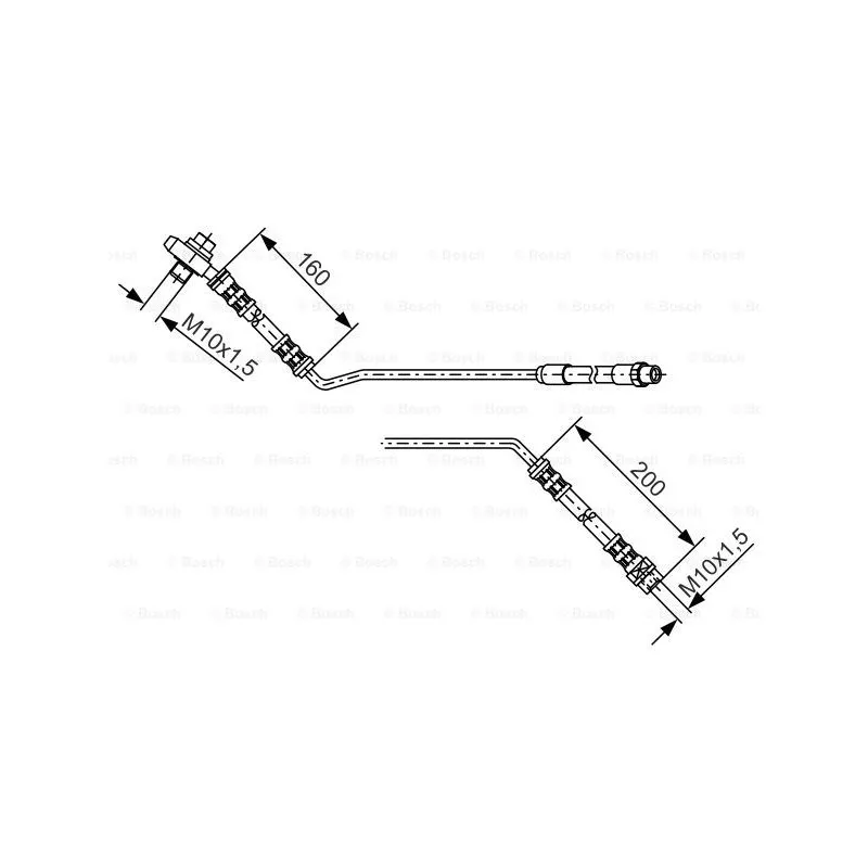 Flexible de frein BOSCH 1 987 476 055