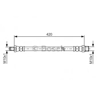 Flexible de frein BOSCH 1 987 476 077