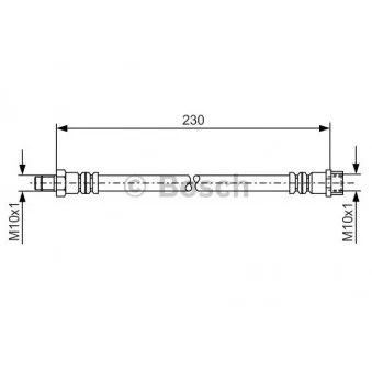 Flexible de frein BOSCH 1 987 476 083