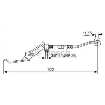 Flexible de frein BOSCH 1 987 476 086
