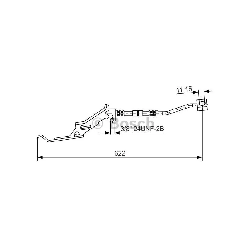 Flexible de frein BOSCH 1 987 476 086